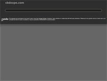 Tablet Screenshot of cbdexpo.com